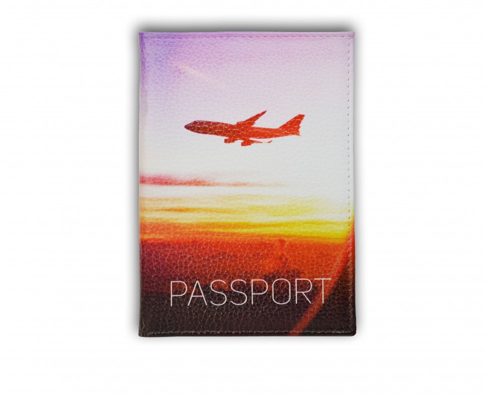 Обложка для паспорта из натуральной кожи Дизайн №6