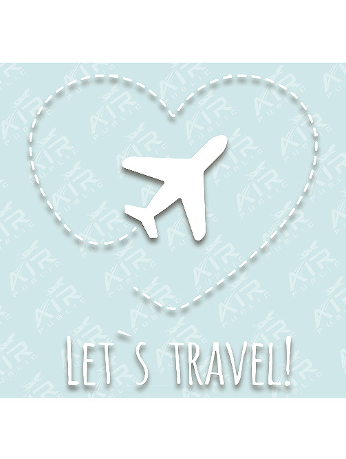 Наклейка Air Public "Let`s Travel"